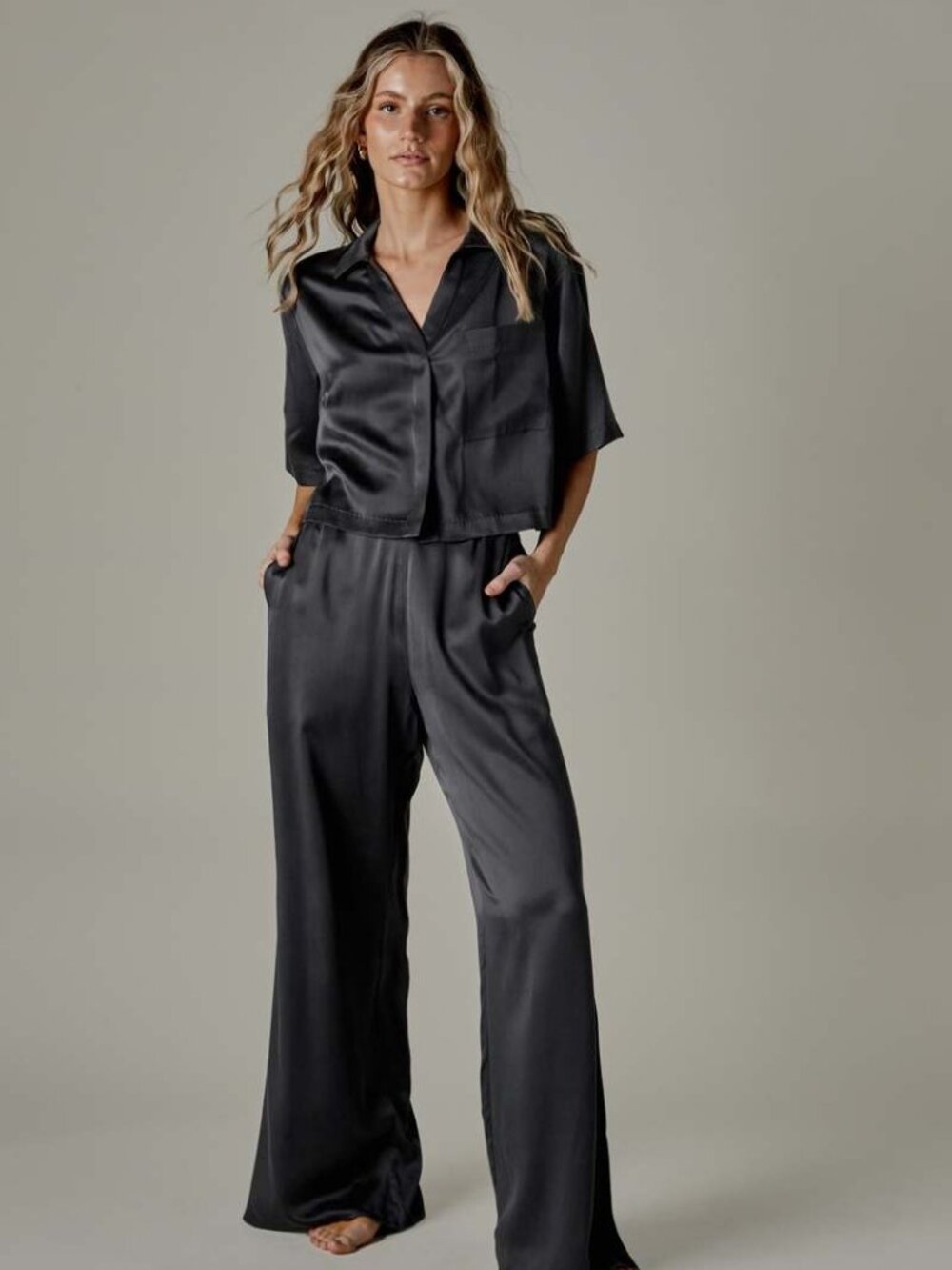 Lunya Washable Silk High Rise Pant Set
